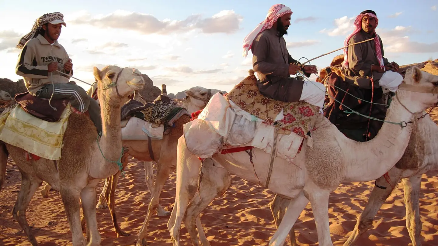 Wadi Rum desert landscape in southern Jordan