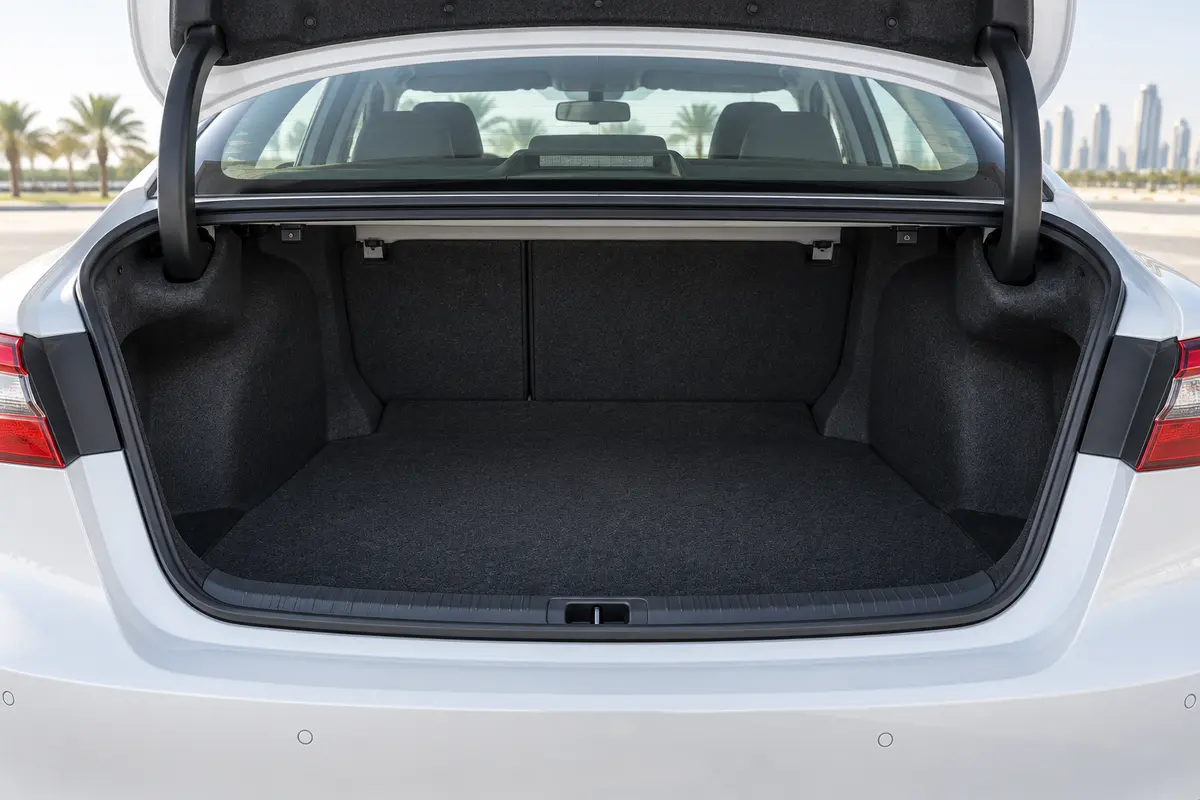 Toyota Camry 2022 luggage and cargo space for rental in Jordan