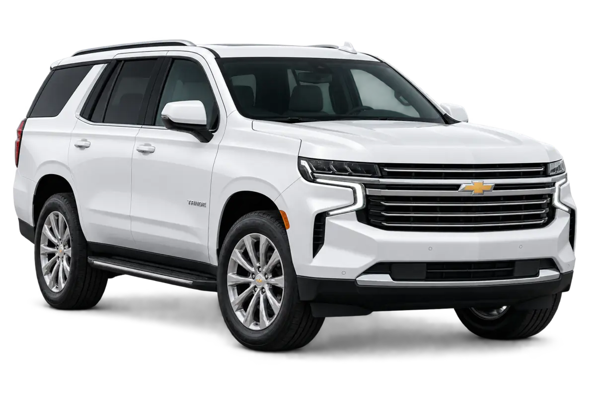 White Chevrolet Tahoe full-size SUV rental in Jordan