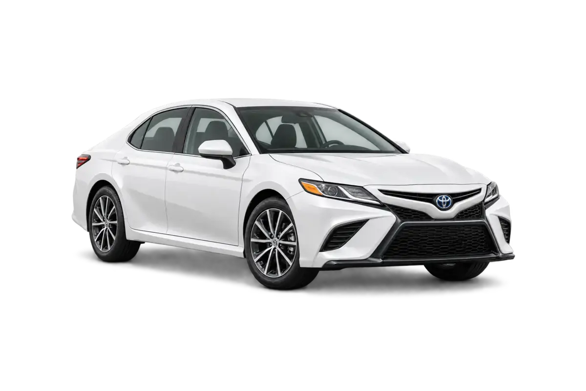 White Toyota Camry executive sedan rental in Jordan